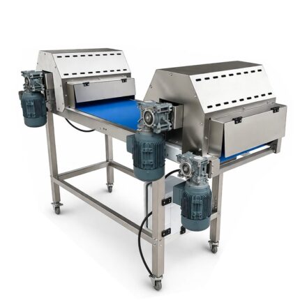 T-VAC Konveyörlü 3 Motorlu Kurban Eti, Sıcak Et Doğrama Paylama Makinesi